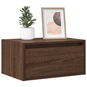 Mesita de noche de pared con luces LED roble marrón von , TV-Möbel - Ref: Foro24-860223, Preis: 55,85 €, Rabatt: %
