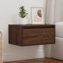 Mesita de noche de pared con luces LED roble marrón von , TV-Möbel - Ref: Foro24-860223, Preis: 55,85 €, Rabatt: %