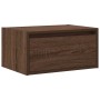 Mesita de noche de pared con luces LED roble marrón von , TV-Möbel - Ref: Foro24-860223, Preis: 55,85 €, Rabatt: %