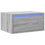 Mesita de noche de pared con luces LED gris Sonoma von , TV-Möbel - Ref: Foro24-860221, Preis: 57,44 €, Rabatt: %