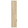 Estantería de madera de ingeniería roble sonoma 60x24x120 cm