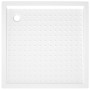 Plato de ducha con puntos ABS blanco 80x80x4 cm