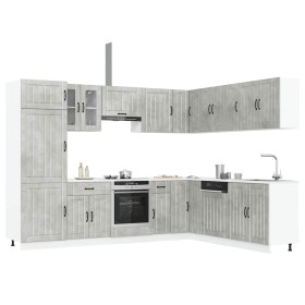Mueble cocina Lucca gris hormigón 14 pzas madera contrachapada von , Küchenschränke - Ref: Foro24-3314985, Preis: 1,00 €, Rab...