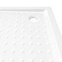 Plato de ducha con puntos ABS blanco 80x80x4 cm