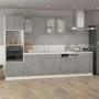 Küchenhängeschrank aus betongrauem Sperrholz, 80 x 31 x 60 cm von vidaXL, Küchenschränke - Ref: Foro24-802533, Preis: 70,92 €...