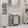 Badezimmerschrank aus betongrauem Sperrholz, 60 x 32 x 53,5 cm von vidaXL, Badezimmermöbel - Ref: Foro24-802637, Preis: 64,78...