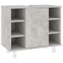 Badezimmerschrank aus betongrauem Sperrholz, 60 x 32 x 53,5 cm von vidaXL, Badezimmermöbel - Ref: Foro24-802637, Preis: 64,78...