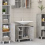 Badezimmerschrank aus betongrauem Sperrholz, 60 x 32 x 53,5 cm von vidaXL, Badezimmermöbel - Ref: Foro24-802637, Preis: 64,78...