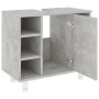 Badezimmerschrank aus betongrauem Sperrholz, 60 x 32 x 53,5 cm von vidaXL, Badezimmermöbel - Ref: Foro24-802637, Preis: 64,78...