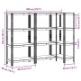 Estantes de almacenamiento de 4 capas 3 uds von , Industrieregale - Ref: Foro24-3307578, Preis: 94,46 €, Rabatt: %