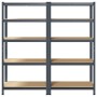 Estantes resistentes 5capas 2uds madera contrachapada antracita von , Industrieregale - Ref: Foro24-3307599, Preis: 121,92 €,...