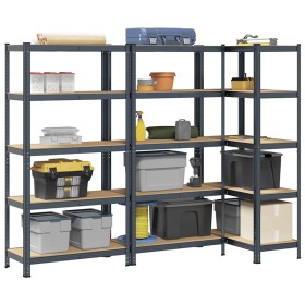 Estantes resistentes 5capas 3uds madera contrachapada antracita von , Industrieregale - Ref: Foro24-3307600, Preis: 181,61 €,...