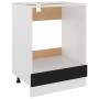 Schwarzer Ofenschrank aus Sperrholz, 60 x 46 x 81,5 cm von vidaXL, Küchenschränke - Ref: Foro24-802498, Preis: 57,46 €, Rabat...