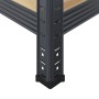 Juego 2 estantes 5 niveles acero antracita y madera industrial | Foro24.es | Tu tienda online para hogar, jardín y más Foro24.es