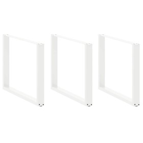Patas para mesa comedor forma U 2uds acero blanco 100x(72-73)cm by , Table legs - Ref: Foro24-4013213, Price: 146,42 €, Disco...