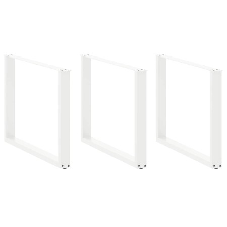 Patas para mesa comedor forma U 2uds acero blanco 100x(72-73)cm by , Table legs - Ref: Foro24-4013213, Price: 140,55 €, Disco...