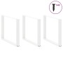 Patas para mesa comedor forma U 2uds acero blanco 100x(72-73)cm by , Table legs - Ref: Foro24-4013213, Price: 140,55 €, Disco...