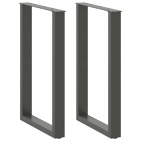 Patas de mesa centro forma U 2uds acero antracita 60x(90-91) cm by , Table legs - Ref: Foro24-4013226, Price: 110,05 €, Disco...