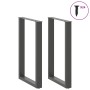 Patas de mesa centro forma U 2uds acero antracita 60x(90-91) cm de , Patas para mesas - Ref: Foro24-4013226, Precio: 110,05 €...
