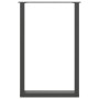 Patas de mesa centro forma U 2uds acero antracita 60x(90-91) cm de , Patas para mesas - Ref: Foro24-4013226, Precio: 110,05 €...