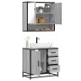 Set de muebles de baño 2 pzas madera contrachapada gris sonoma von , Badezimmermöbel - Ref: Foro24-3300928, Preis: 175,09 €, ...