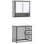 Set de muebles de baño 2 pzas madera contrachapada gris sonoma von , Badezimmermöbel - Ref: Foro24-3300928, Preis: 175,09 €, ...