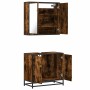 Set de muebles baño 2 pzas madera contrachapada roble ahumado von , Badezimmermöbel - Ref: Foro24-3300887, Preis: 129,14 €, R...