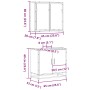 Set de muebles baño 2 pzas madera contrachapada roble ahumado von , Badezimmermöbel - Ref: Foro24-3300887, Preis: 129,14 €, R...
