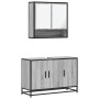 Set de muebles de baño 2 pzas madera contrachapada gris sonoma von , Badezimmermöbel - Ref: Foro24-3300923, Preis: 165,33 €, ...