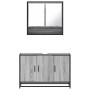 Set de muebles de baño 2 pzas madera contrachapada gris sonoma von , Badezimmermöbel - Ref: Foro24-3300923, Preis: 165,33 €, ...