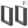 Patas de mesa centro forma U 2uds acero antracita 40x(30-31) cm von , Tischbeine - Ref: Foro24-4013134, Preis: 55,50 €, Rabat...