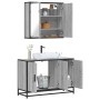 Set de muebles de baño 2 pzas madera contrachapada gris sonoma von , Badezimmermöbel - Ref: Foro24-3300893, Preis: 166,90 €, ...