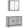 Set de muebles de baño 2 pzas madera contrachapada gris sonoma von , Badezimmermöbel - Ref: Foro24-3300893, Preis: 166,90 €, ...