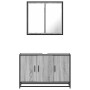 Set de muebles de baño 2 pzas madera contrachapada gris sonoma von , Badezimmermöbel - Ref: Foro24-3300893, Preis: 166,90 €, ...
