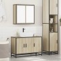 Set de muebles de baño 2 pzas madera contrachapada roble Sonoma by , Bathroom furniture - Ref: Foro24-3300891, Price: 161,54 ...