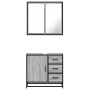 Set de muebles de baño 2 pzas madera contrachapada gris sonoma de , Muebles de baño - Ref: Foro24-3300898, Precio: 175,92 €, ...