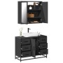 Juego de muebles de baño 2 pzas madera contrachapada negro von , Badezimmermöbel - Ref: Foro24-3300900, Preis: 199,00 €, Raba...