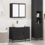 Juego de muebles de baño 2 pzas madera contrachapada negro von , Badezimmermöbel - Ref: Foro24-3300900, Preis: 199,00 €, Raba...