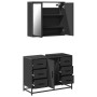 Juego de muebles de baño 2 pzas madera contrachapada negro von , Badezimmermöbel - Ref: Foro24-3300900, Preis: 199,00 €, Raba...