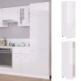 Armario de frigorífico madera ingeniería blanco brillo de vidaXL, Armarios de cocina - Ref: Foro24-802543, Precio: 199,27 €, ...