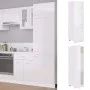 Kühlschrankschrank aus weißem, glänzendem Holzwerkstoff von vidaXL, Küchenschränke - Ref: Foro24-802543, Preis: 189,87 €, Rab...