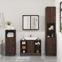 Set de muebles baño 2 pzas madera contrachapada marrón roble by , Bathroom furniture - Ref: Foro24-3300914, Price: 145,22 €, ...