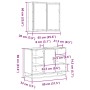 Set de muebles baño 2 pzas madera contrachapada marrón roble by , Bathroom furniture - Ref: Foro24-3300914, Price: 145,22 €, ...