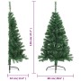 Medio árbol de Navidad artificial con soporte PVC verde 120 cm von , Weihnachtsbäume - Ref: Foro24-328415, Preis: 23,49 €, Ra...
