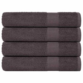 Toallas de sauna 4 uds 100% algodón antracita 80x200 cm 360 gsm de , Toallas - Ref: Foro24-136694, Precio: 49,56 €, Descuento: %