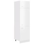 Armario de frigorífico madera ingeniería blanco brillo de vidaXL, Armarios de cocina - Ref: Foro24-802543, Precio: 199,27 €, ...