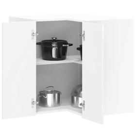 Armario de cocina de esquina pared Porto blanca de alto brillo by , Kitchen cabinets - Ref: Foro24-854099, Price: 96,99 €, Di...