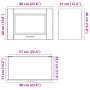 Mueble de pared de cocina Porto madera contrachapada negra von , Küchenschränke - Ref: Foro24-854078, Preis: 59,07 €, Rabatt: %