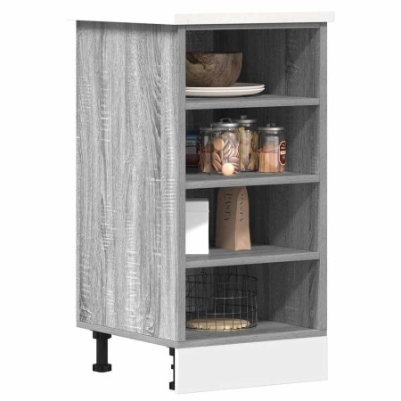 Armario bajo de madera de ingeniería gris sonoma 40x44,5x81,5cm de , Armarios de cocina - Ref: Foro24-854207, Precio: 66,85 €...