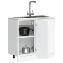 Mueble bajo de cocina Porto madera contrachapada blanca von , Küchenschränke - Ref: Foro24-854298, Preis: 81,13 €, Rabatt: %